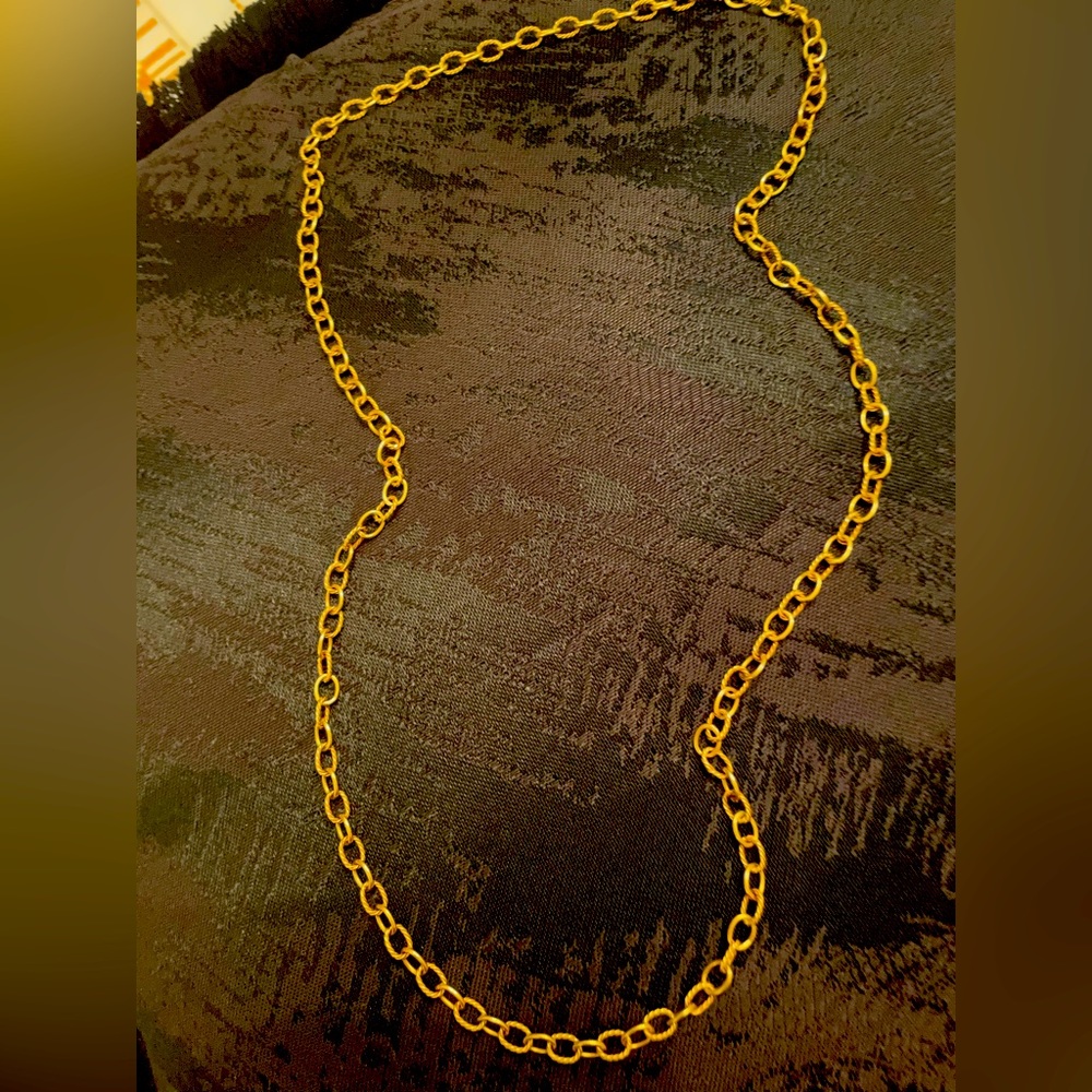 18 k Gold Link necklace. Weight 24.73 DWT